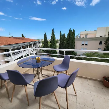 Appart Luxueux 3 Pieces, Piscine, Mer, Terrasse Apartment